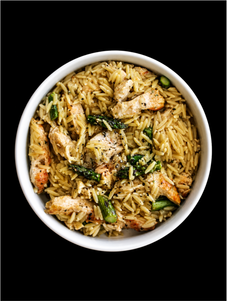 Orzo Crémeux au Parmesan et Poulet au Paprika