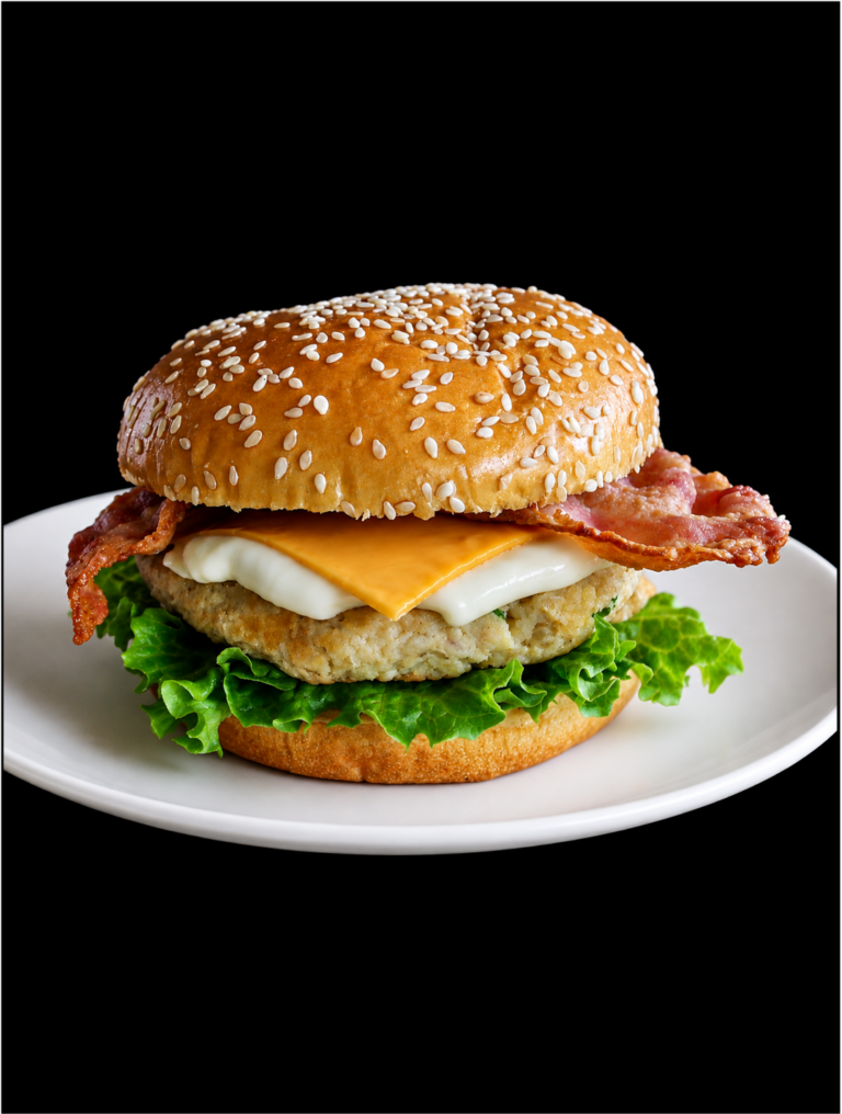 Burger au Poulet Rôti