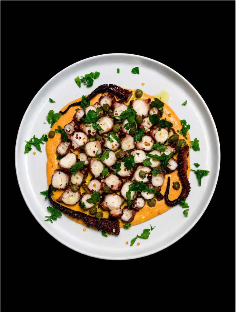 Pieuvre grillée & Mayonnaise au Paprika